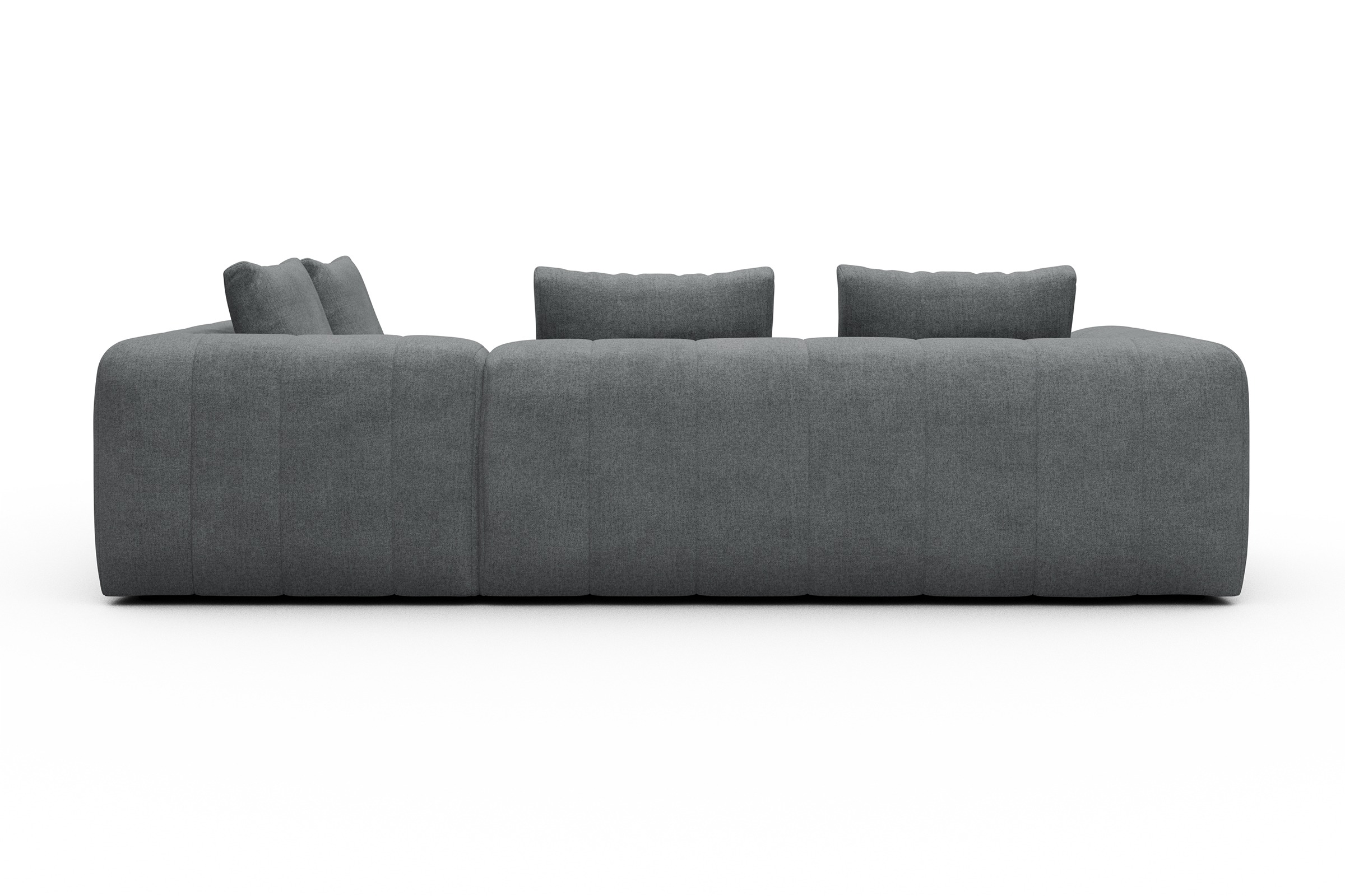 Ecksofa Hugo 2x 2,5-Sitzer Armlehne links Casone-Gravel-Grey