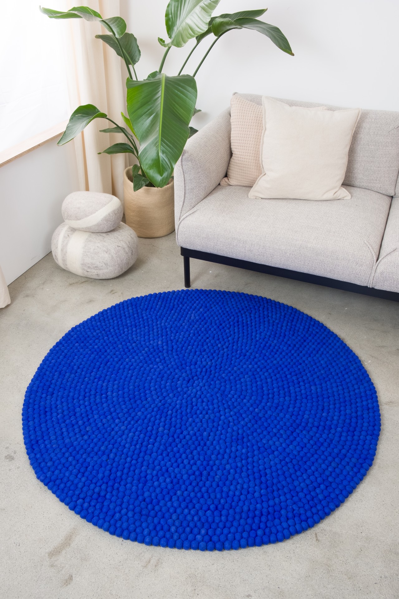 myfelt Isa Filzkugelteppich - 70 cm