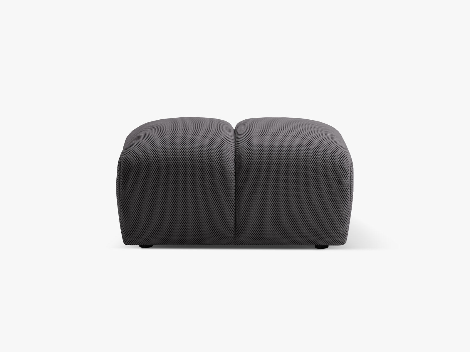 Micadoni Hocker Diana 3D-Stoff Espresso