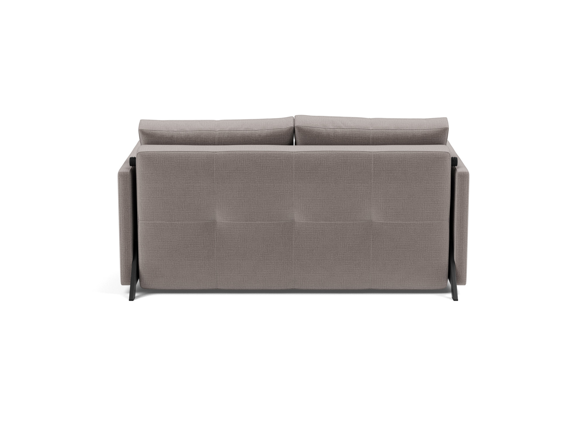 Schlafsofa Cubed mit Armlehnen 140 Chenille Esina 418-Truffle