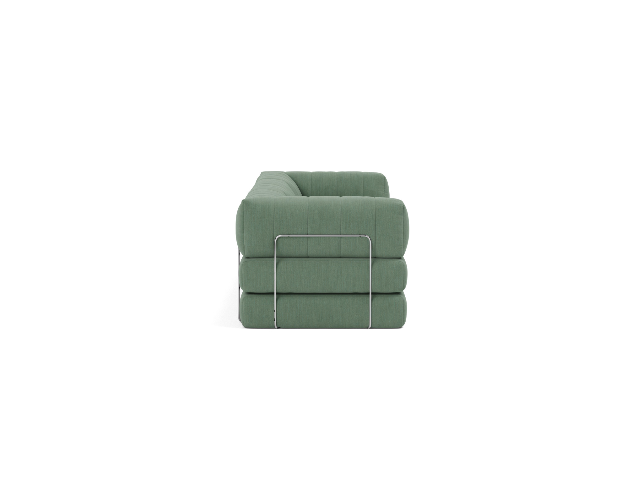Schlafsofa CozyPad Grand mit Armlehnen Flachgewebe Elegance 518-Green