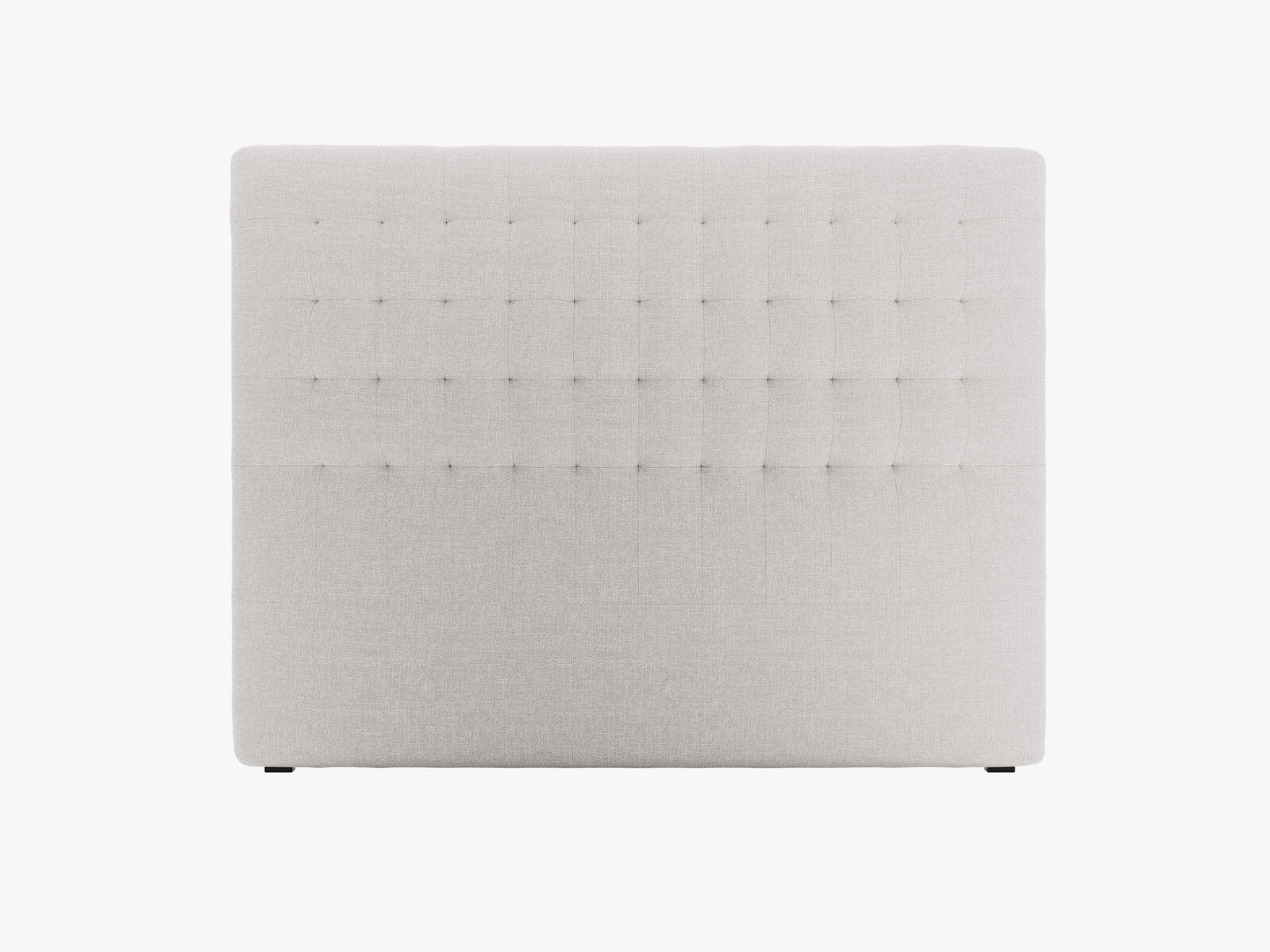Micadoni Nova Samtiger Kopfteil 120 cm (H 120 cm) Strukturierter Stoff Liberty Hellgrau 160x120