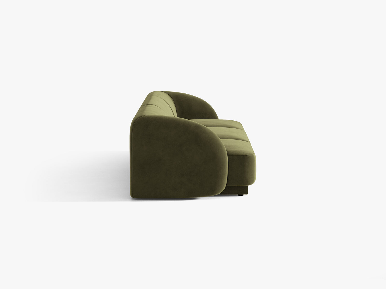 Micadoni Sofa Miley 3-Sitzer Samt Bluvel Grün