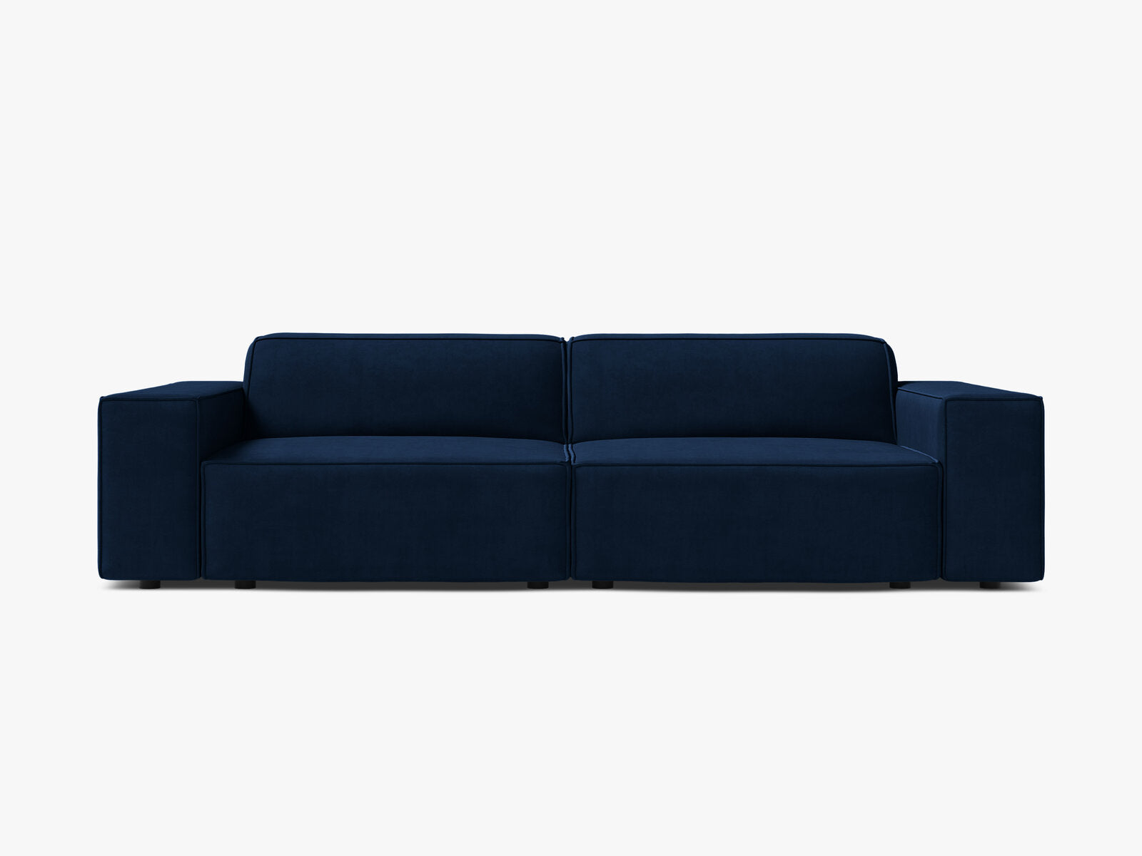 Micadoni 3-Sitzer Sofa Jodie Samt Bluvel Königsblau