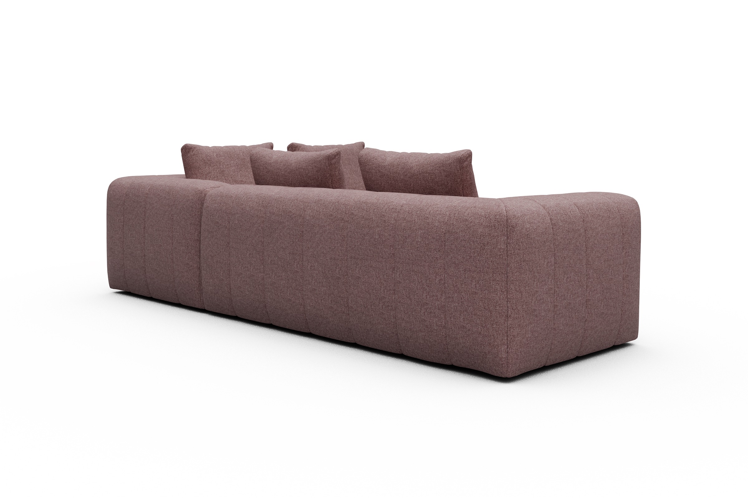 Ecksofa Hugo 2x 2,5-Sitzer Armlehne links Sama-Flamingo