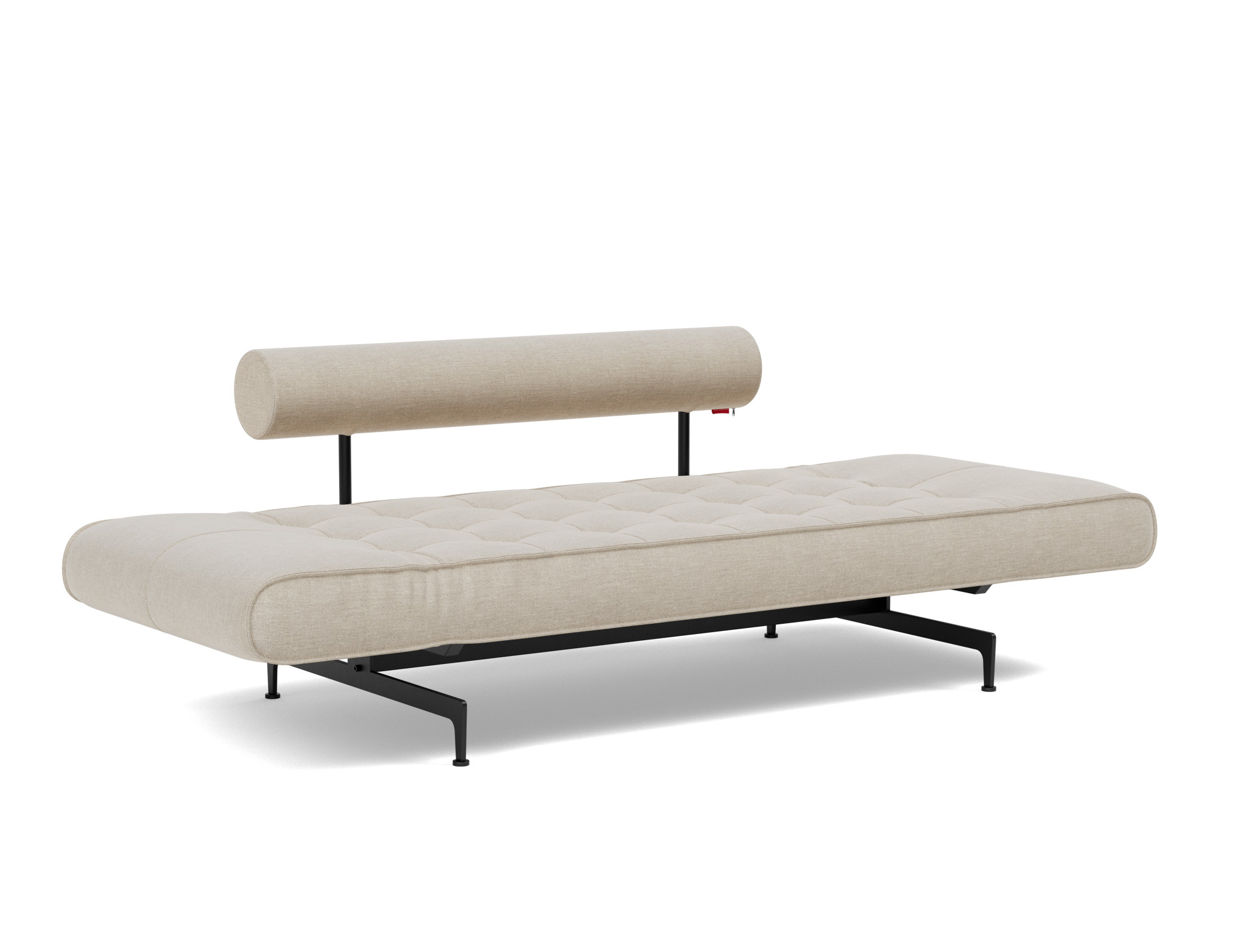 Tagesbett Ghia Flachgewebe Phobos 586-Latte Beine Laser schwarz