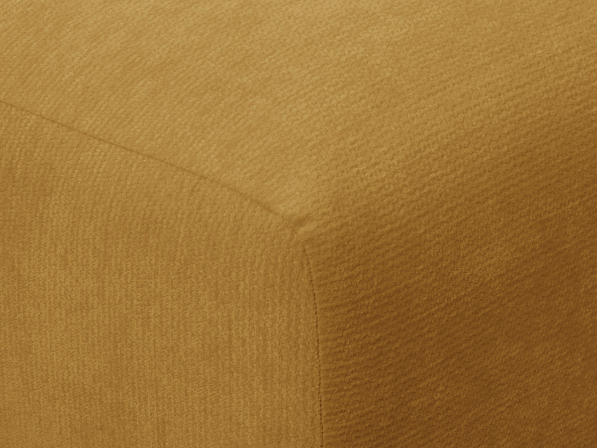 Bobochic Minorque Schlafsofa 2,5-Sitzer Chenille Gelb, Liegefläche 140 × 200 cm