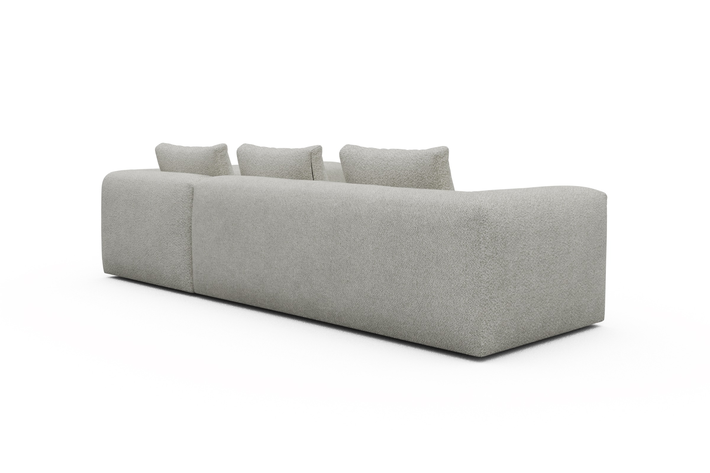 Ecksofa Fred 2x 2,5-Sitzer rechts offen Vanora-Warm-Sand
