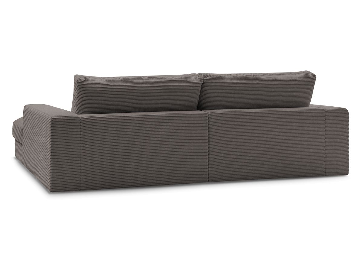 Bobochic Leonard Ecksofa 234 × 159 cm Cordsamt Braun Ecke links
