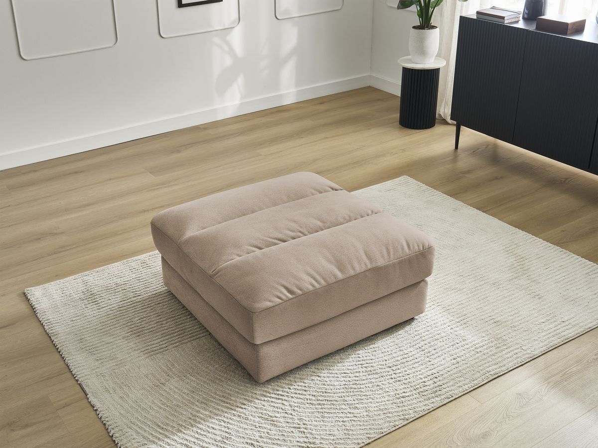 Bobochic Sierra Pouf Samt Taupe