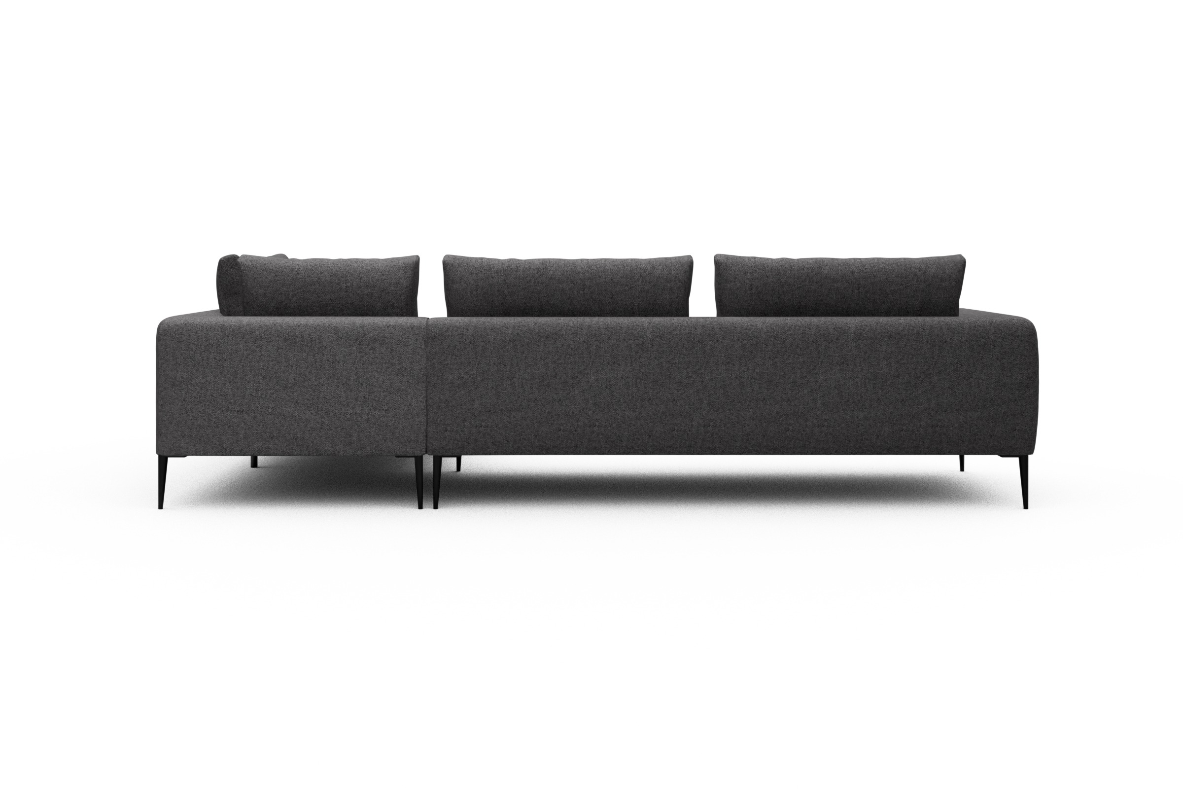 Ecksofa Paul Relax-Ecke links mit 3-Sitzer Sama-Antracite