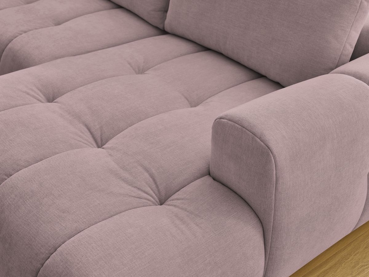 Bobochic Fuji Wohnlandschaft Stoff Rosa Ecke rechts