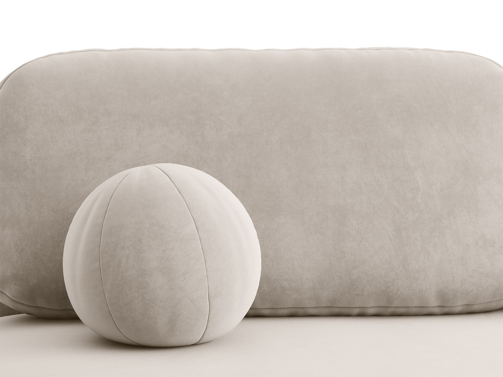 Cosmopolitan Design Schlafsofa Sophia 3-Sitzer mit Bettkasten Samt Salvador Beige