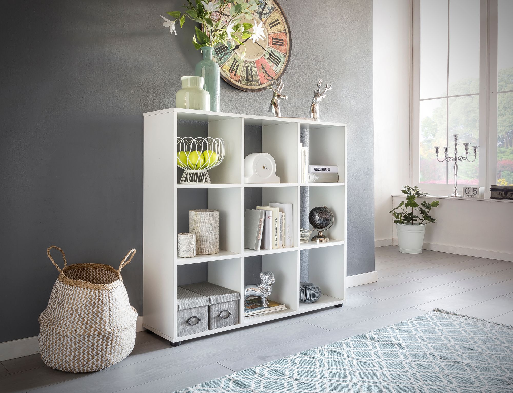 Bücherregal Nynashamn Weiß 108 × 29 × 104 cm