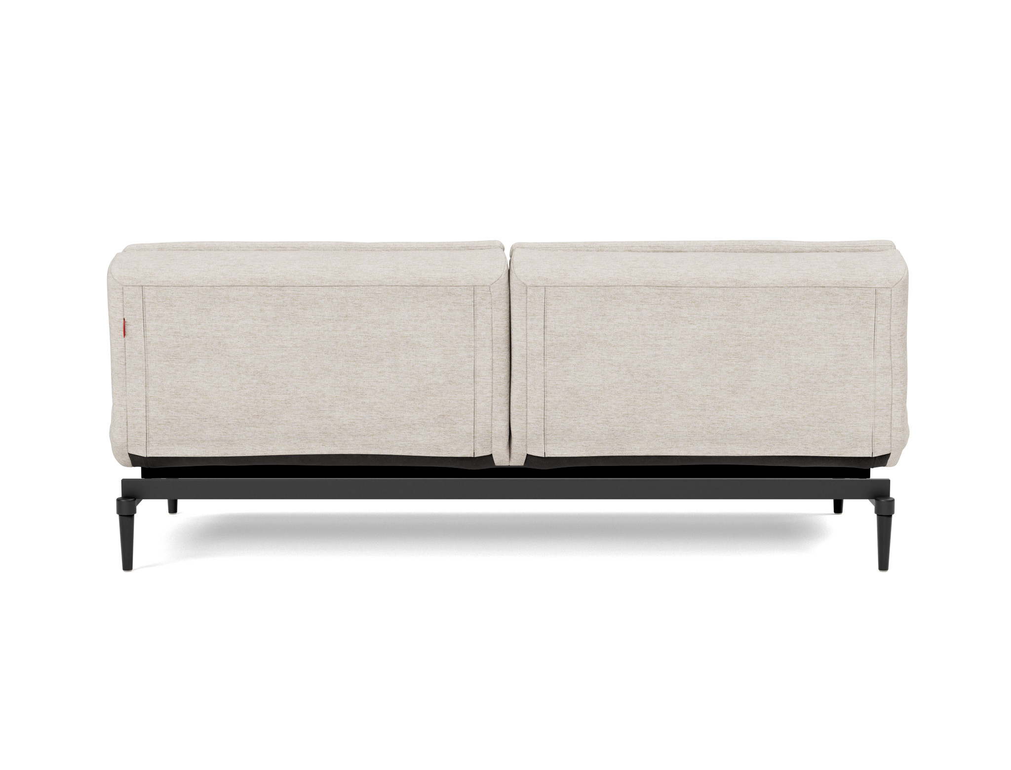Schlafsofa Dublexo Chenille Yuveno 470-Natural Beine Styletto Eiche schwarz