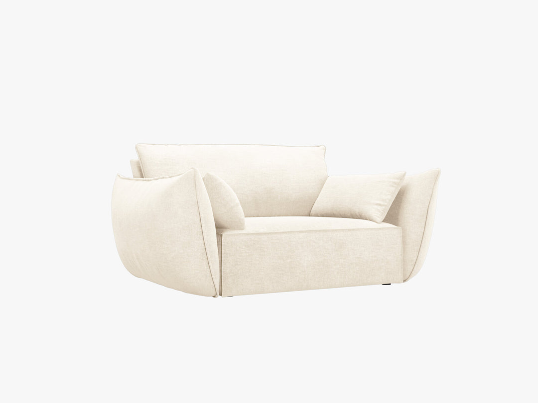Micadoni Sessel Kaelle 1-Sitzer Chenille Over The Horizon Helles Beige