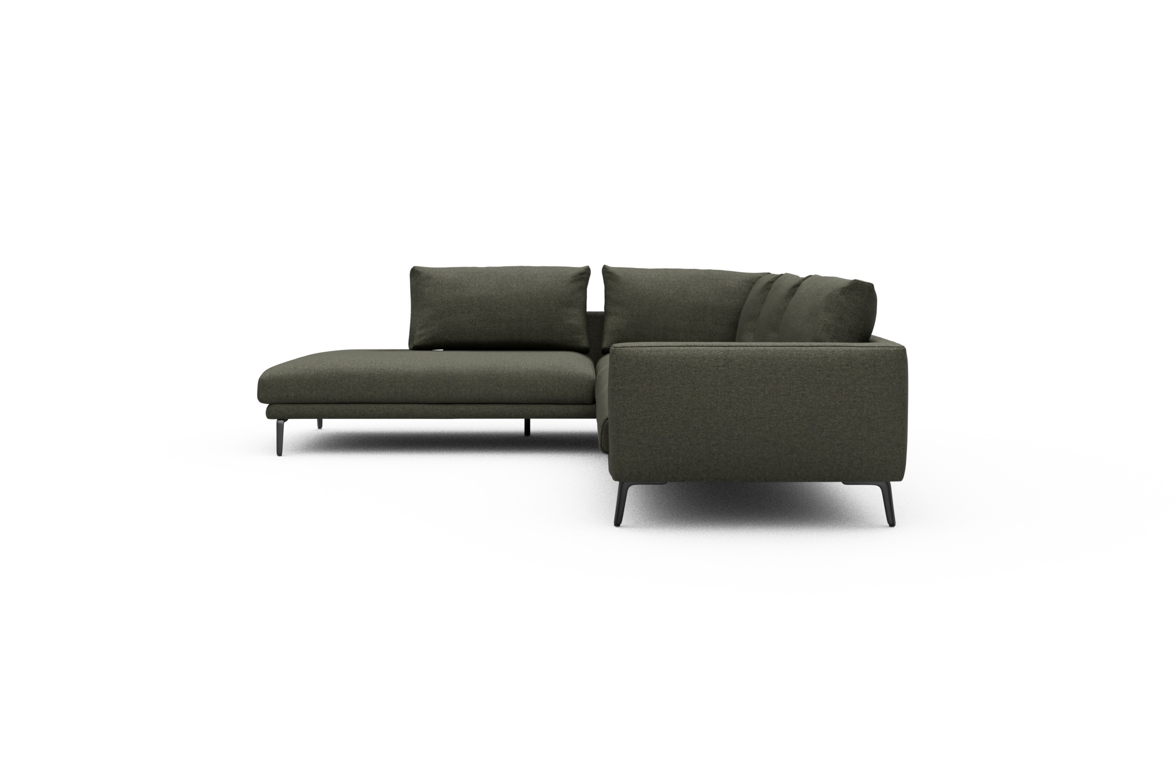 Ecksofa Karl Relax-Ecke links mit 2,5-Sitzer Sama-Winter-Moss