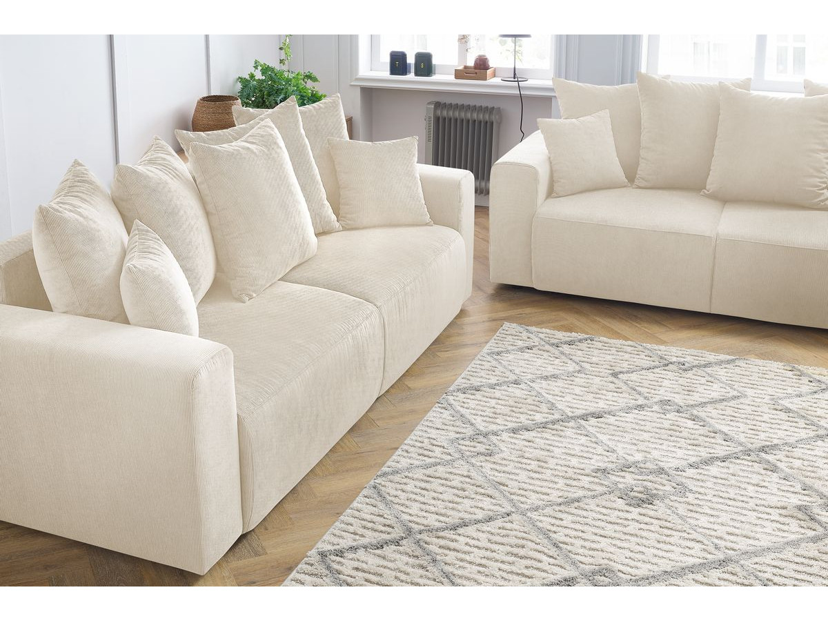 Bobochic Envy Sofa 5-Sitzer Cordsamt Beige