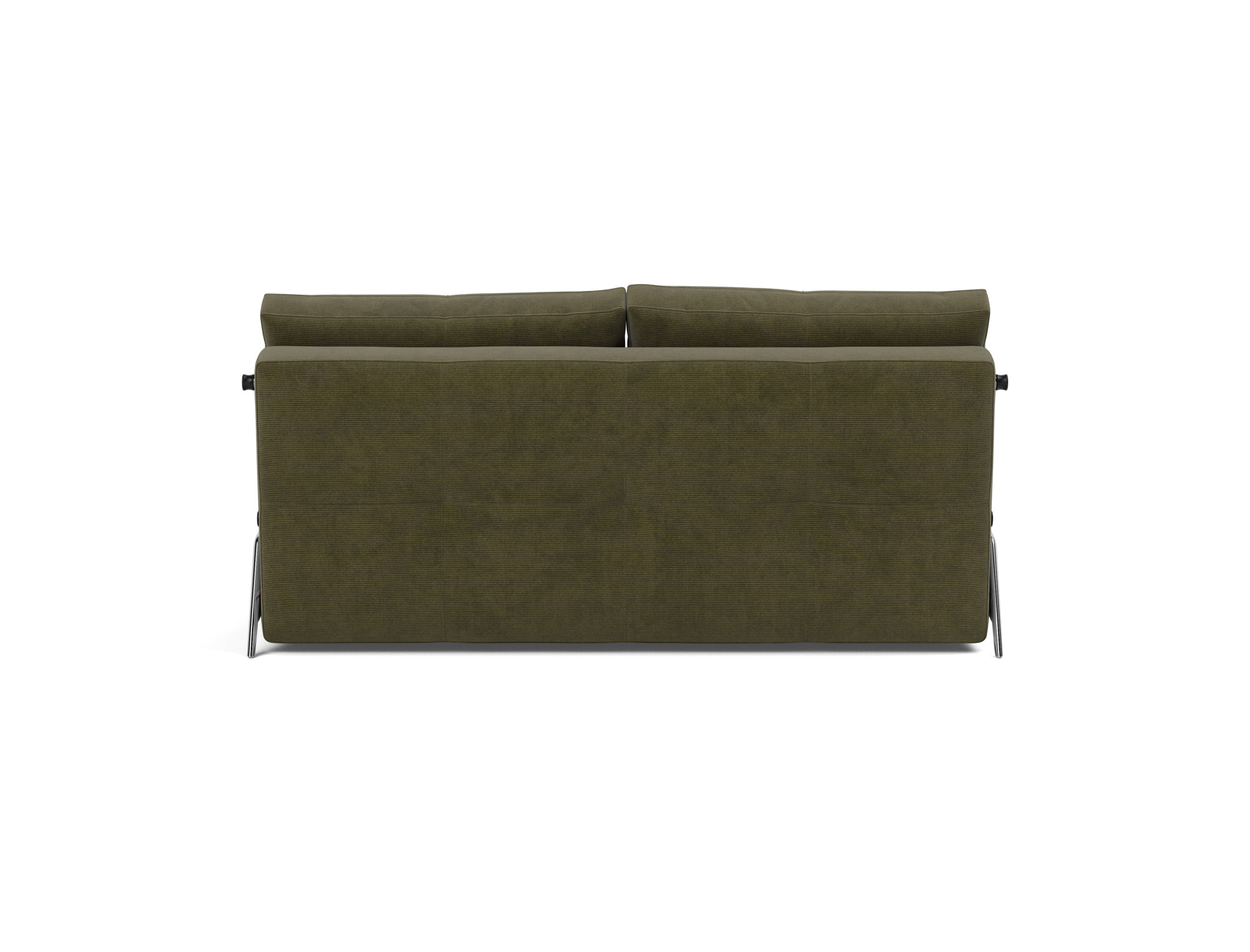 Schlafsofa Cubed 160 Kord Cordufine 316-Pine-Green Beine Aluminium