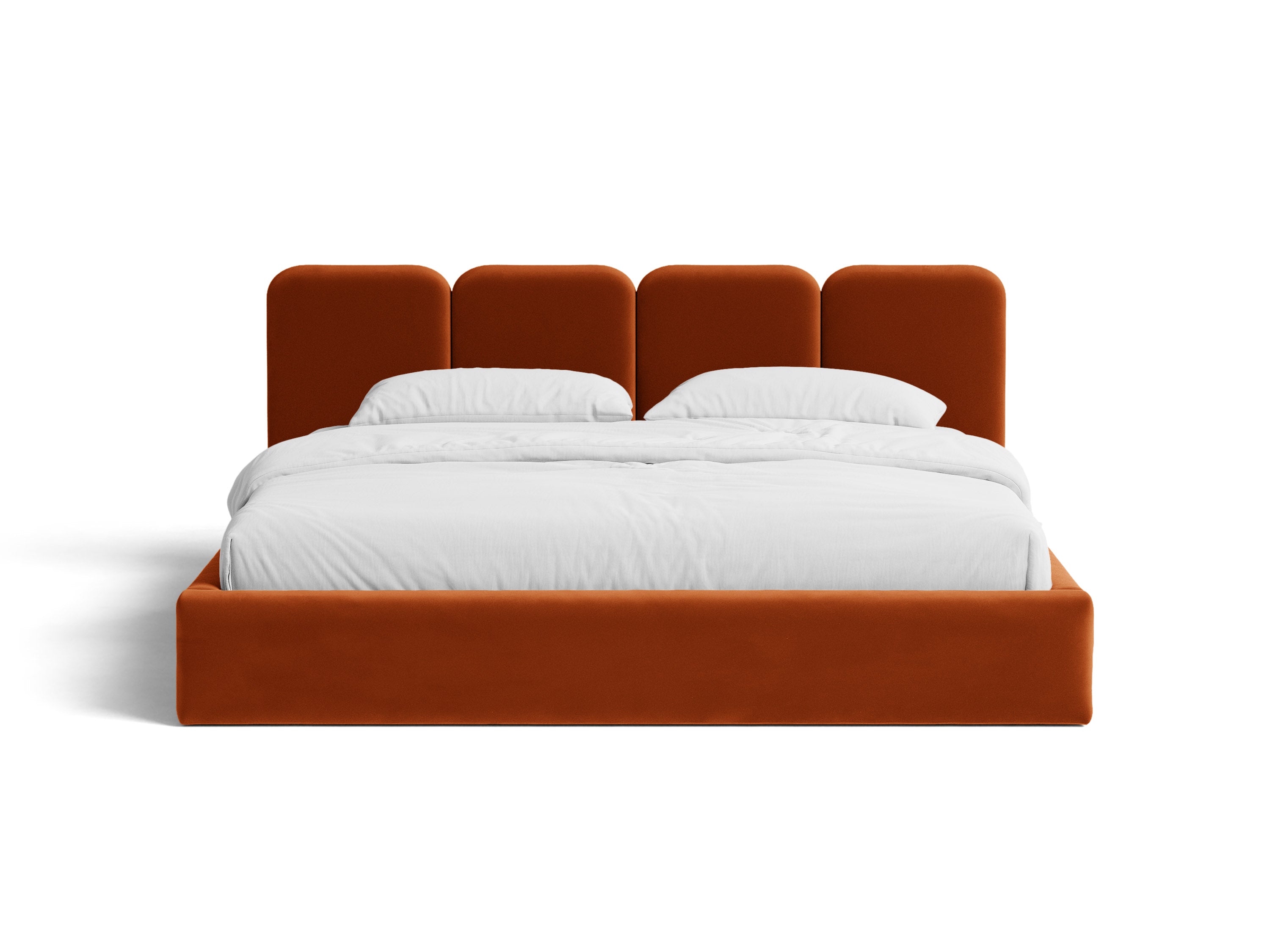 Micadoni Stauraumbett mit Kopfteil Saga Samt Magic Velvet Kastanienbraun 140x200