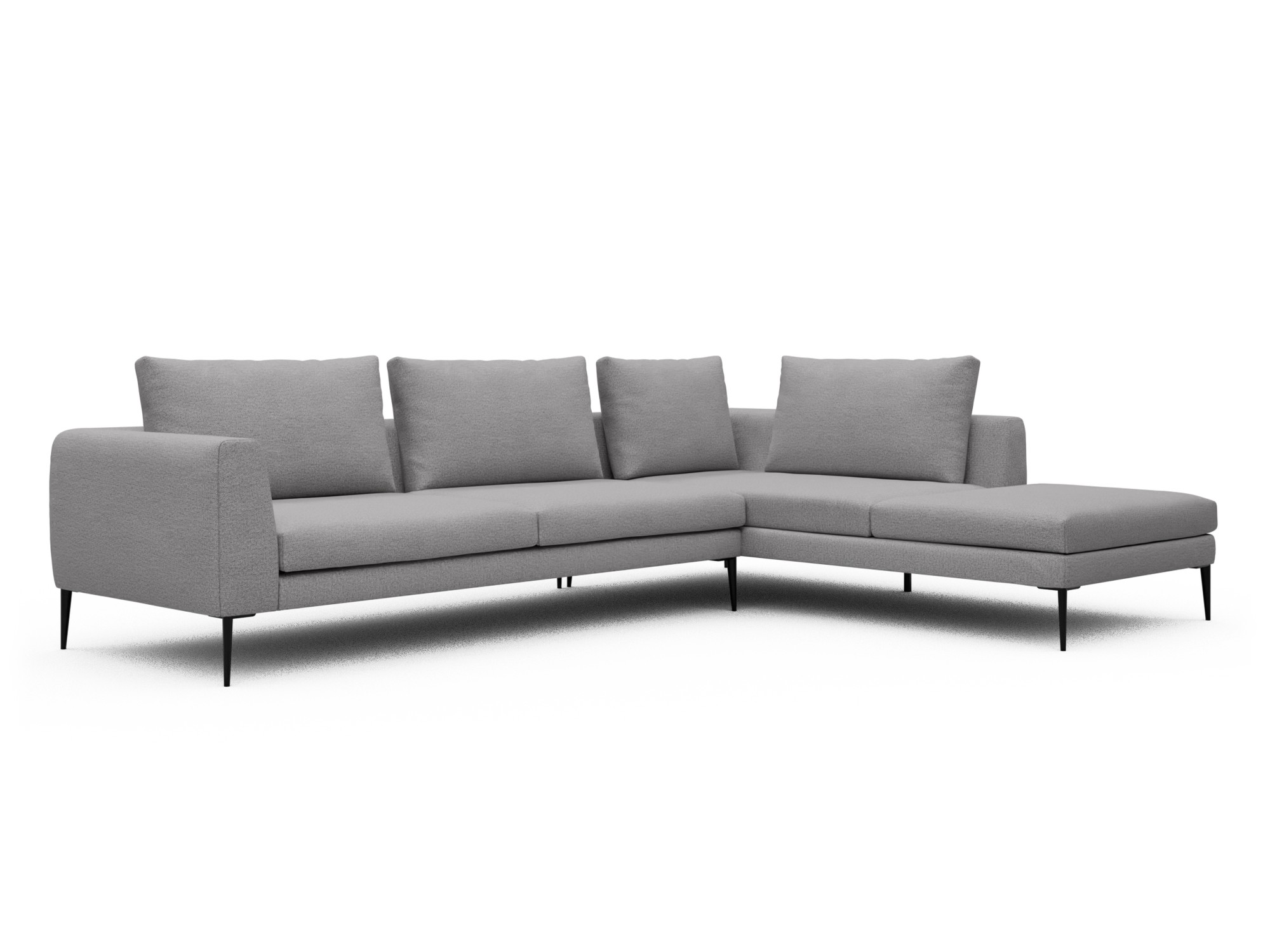 Skandi Home Ecksofa Paul Relax-Ecke rechts mit 3-Sitzer Sama-Grey moebelfaktor
