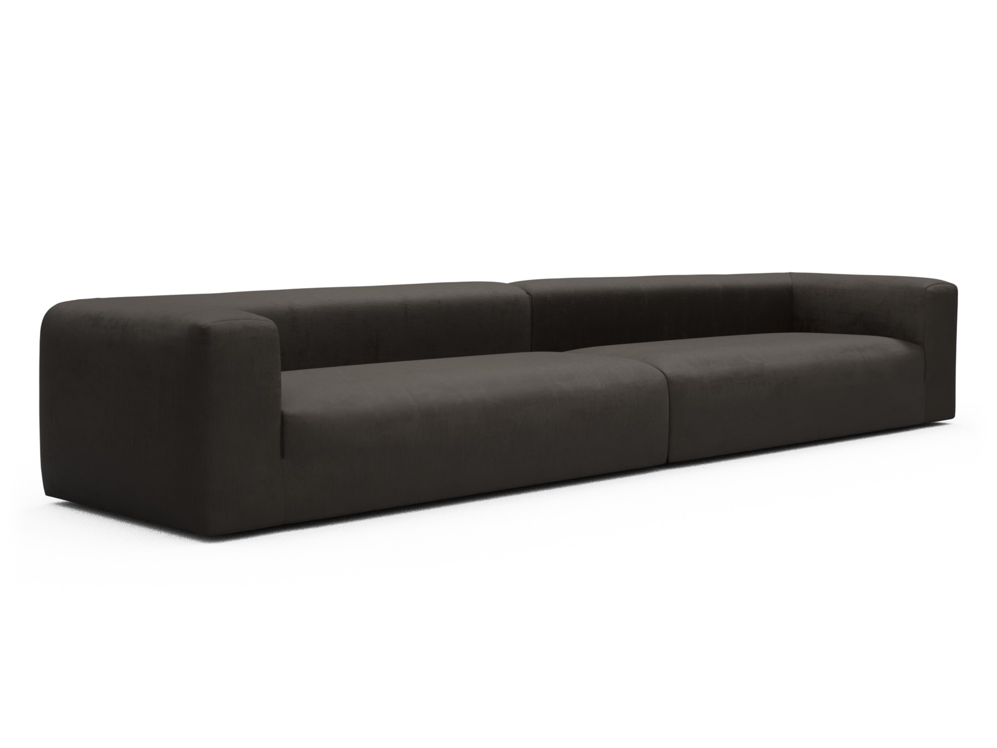 Skandi Home Modulares XXL Sofa Fred 5-Sitzer Cordufine-Taupe moebelfaktor
