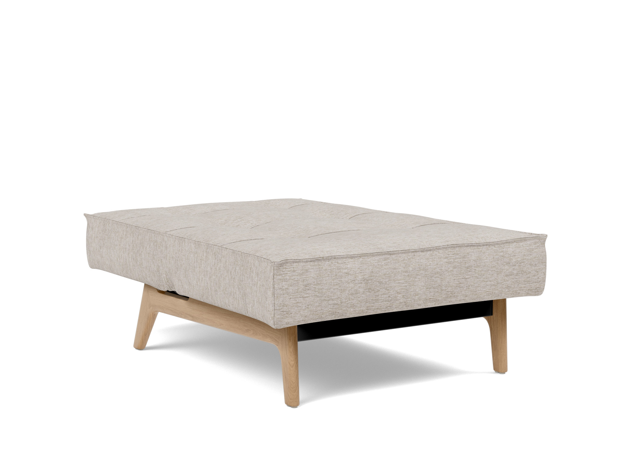 Sessel Splitback Chenille Yuveno 471-Sand Beine Eiche