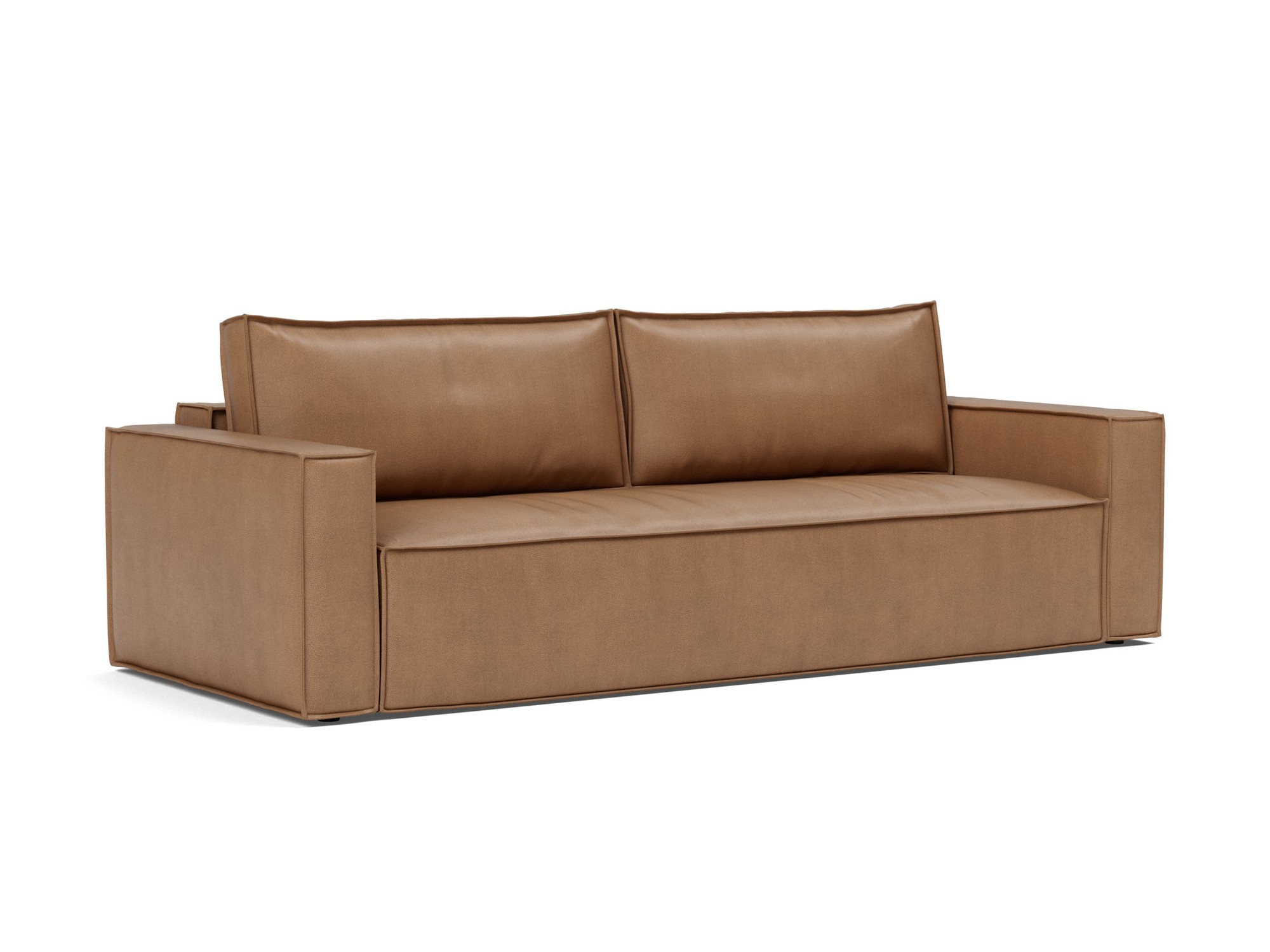 Schlafsofa Newilla Lederoptik Faunal 551-Brown