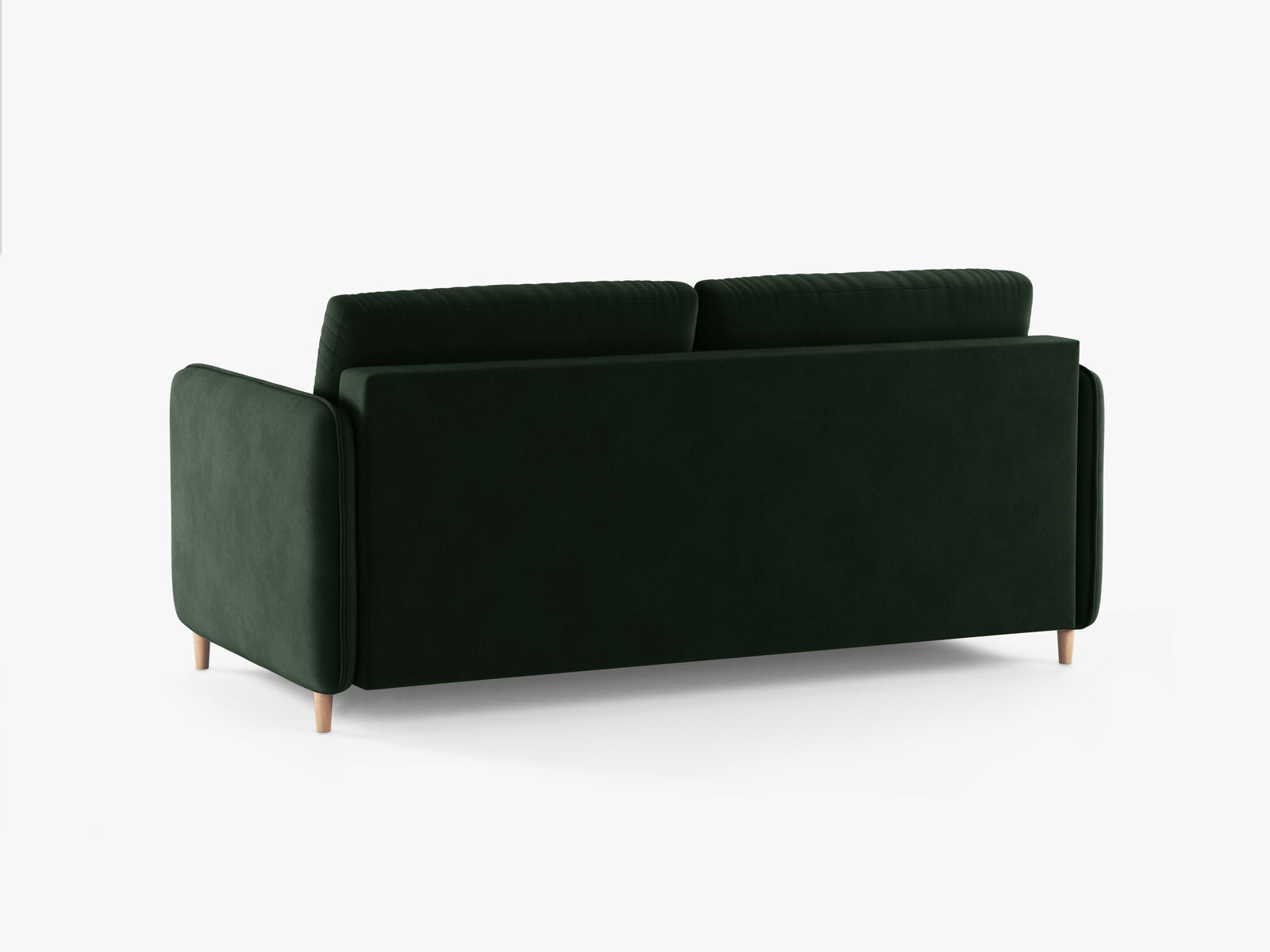 Micadoni Sofa mit Schlaffunktion Simo 3-Sitzer Samt Salvador Flaschengrün