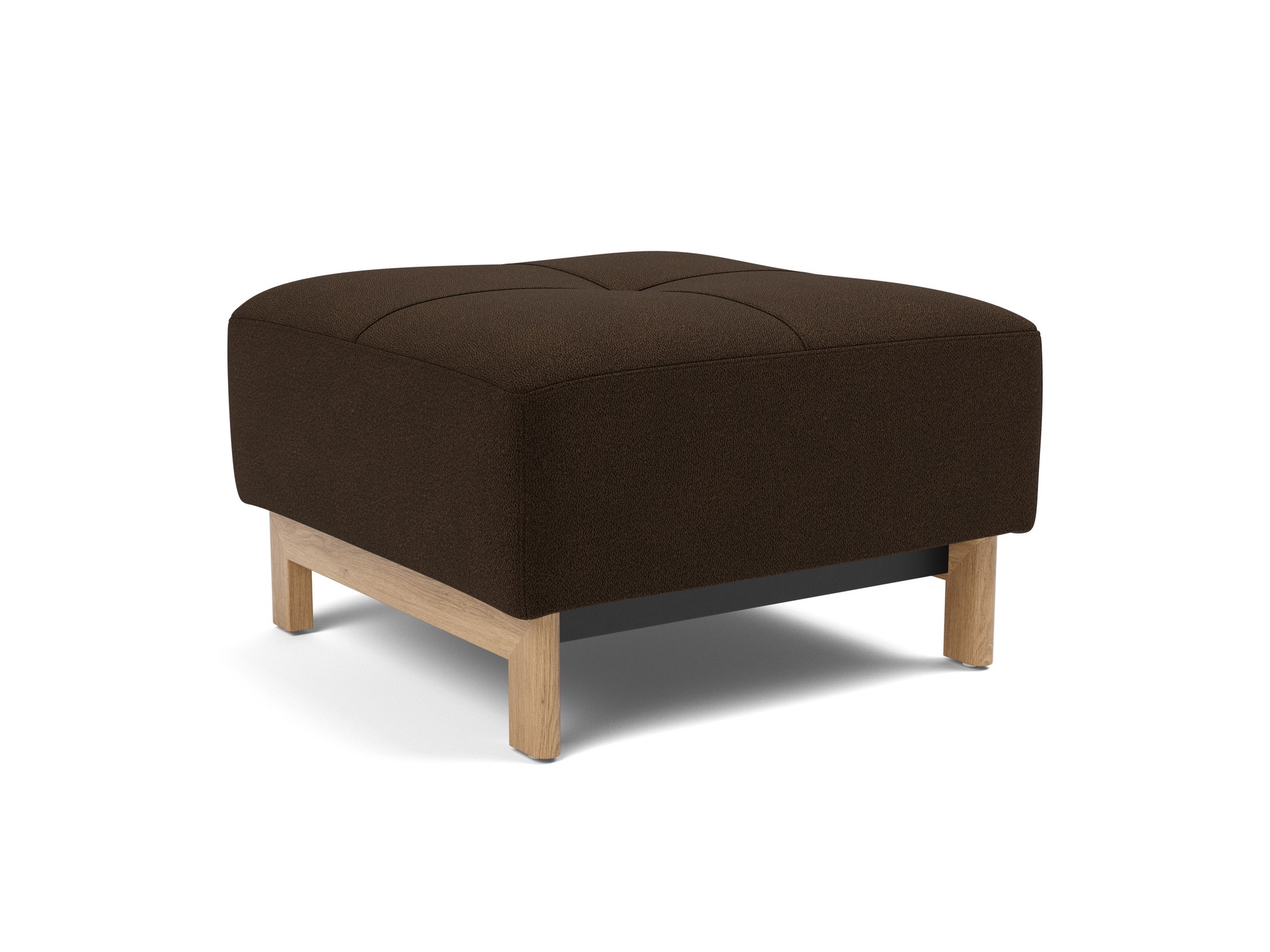 Hocker Pyxis Strukturierter Stoff Taura 358-Chocco