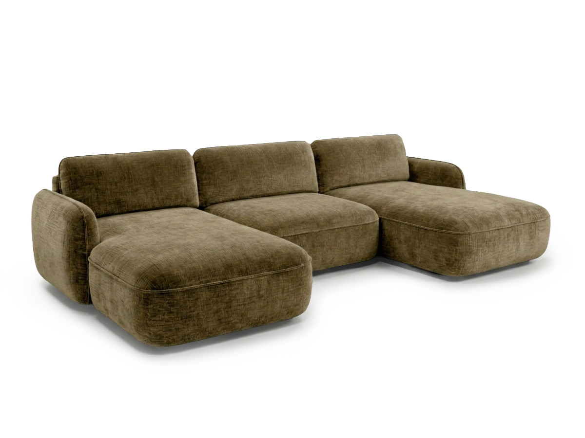 Bobochic Celeste Wohnlandschaft Chenille Grün