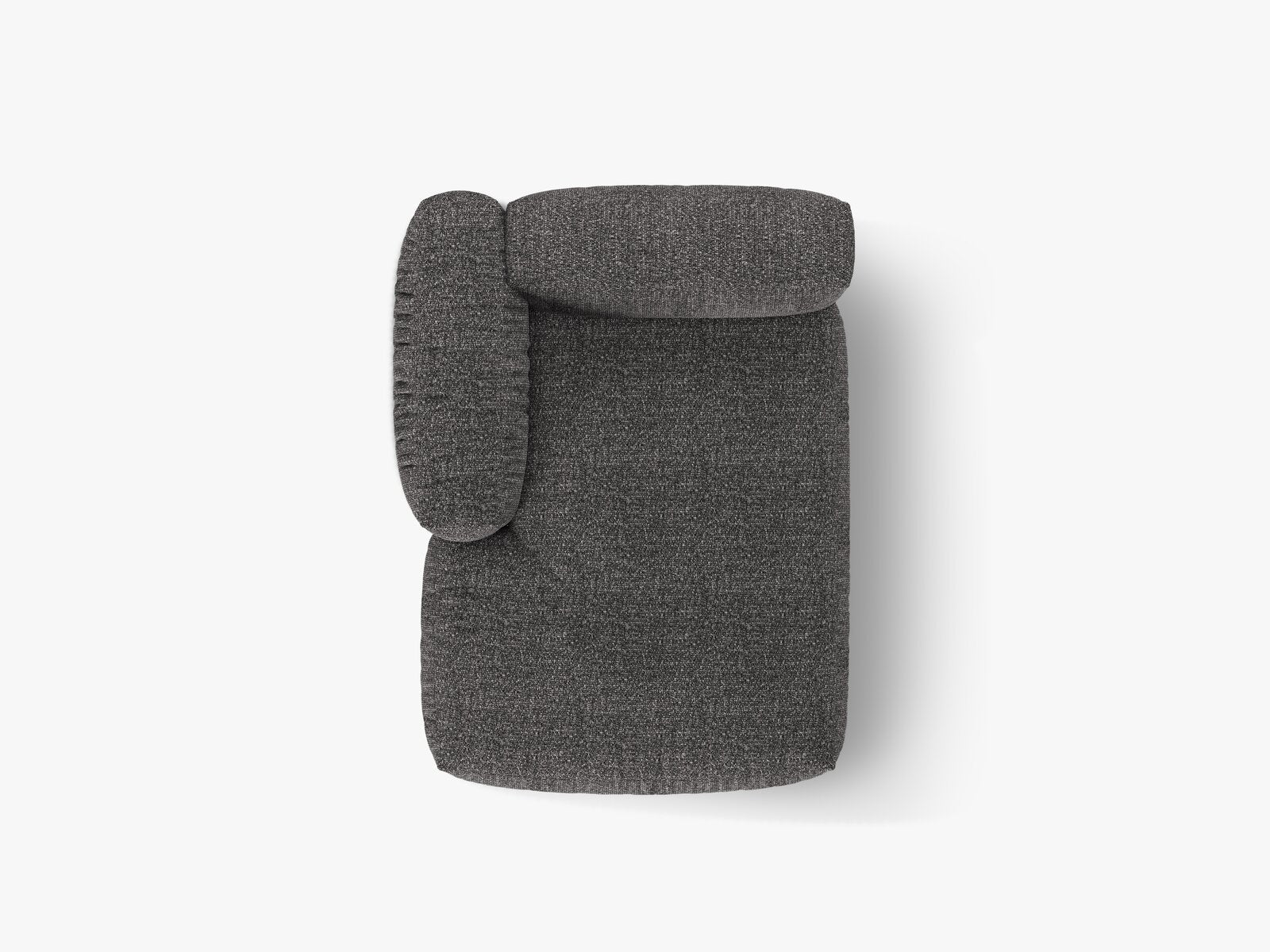 Micadoni Recamiere Martina 1-Sitzer Links Boucle Monet Anthrazit
