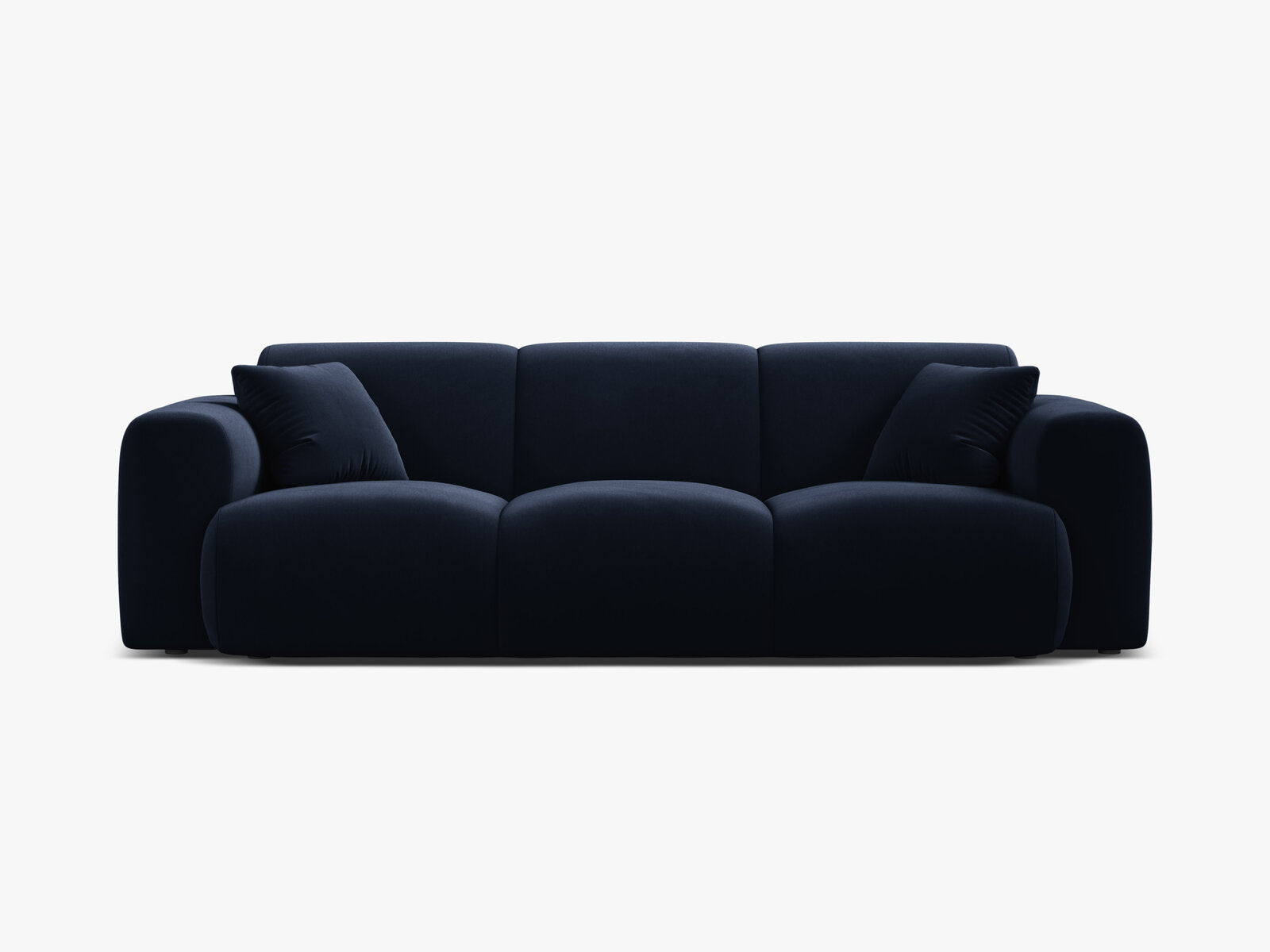 Micadoni Sofa Molino 3-Sitzer Samt Casino Königsblau