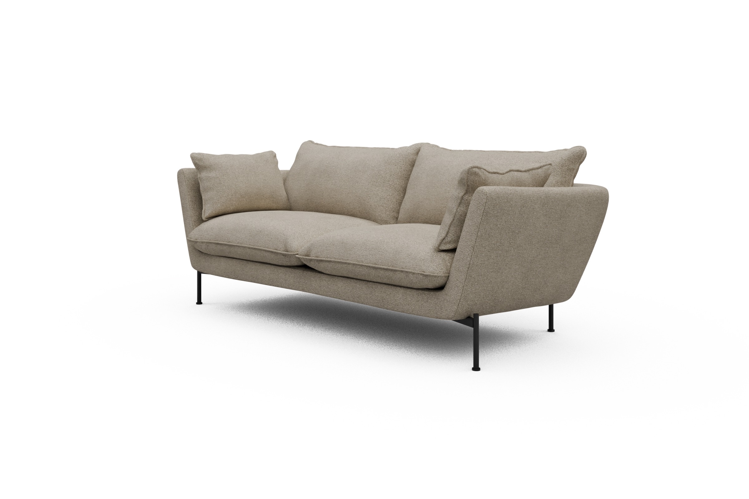 Sofa Anton PREMIUM 2-Sitzer Boucle-Beige