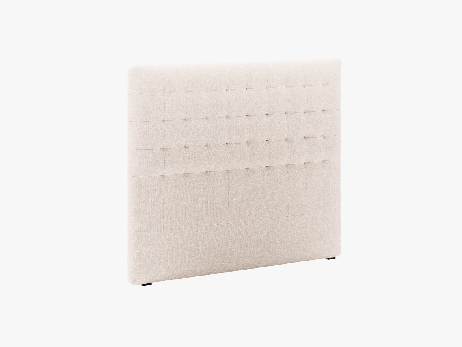 Micadoni Nova Samtiger Kopfteil 120 cm (H 120 cm) Strukturierter Stoff Liberty Beige 140x120