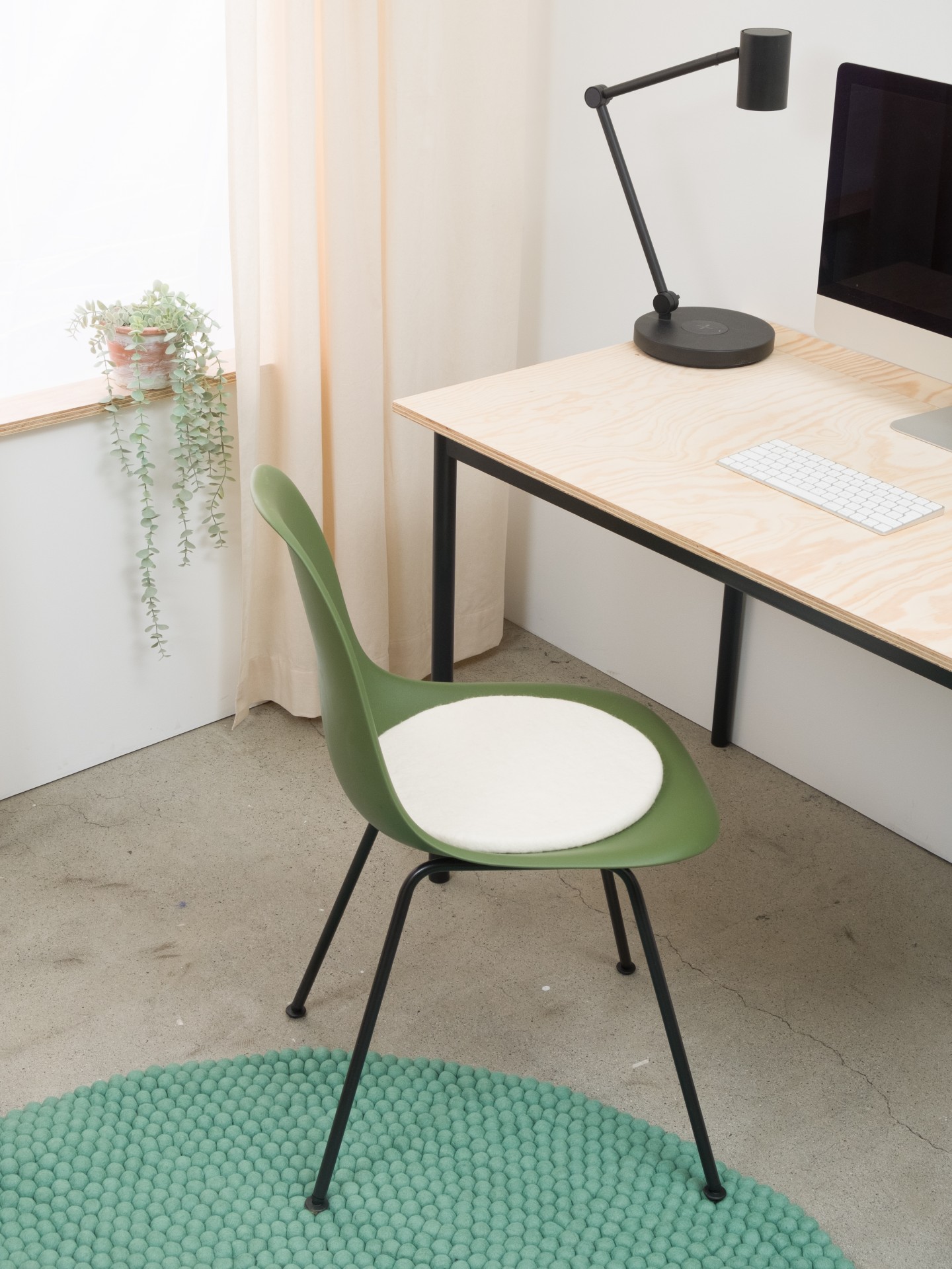 myfelt Linea - Flache Sitzauflage rund