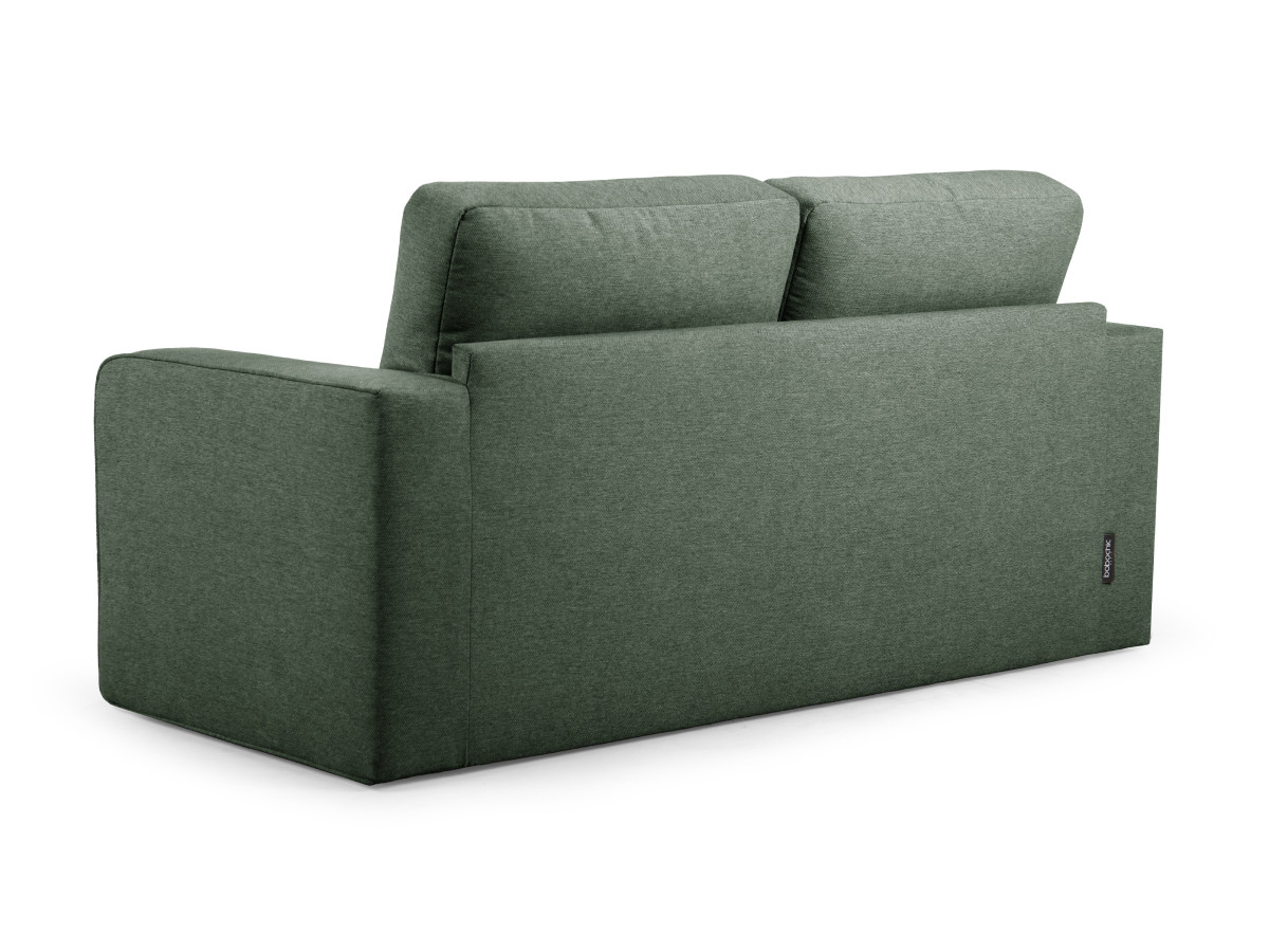 Bobochic Come Schlafsofa 2-Sitzer Melange-Stoff Grün