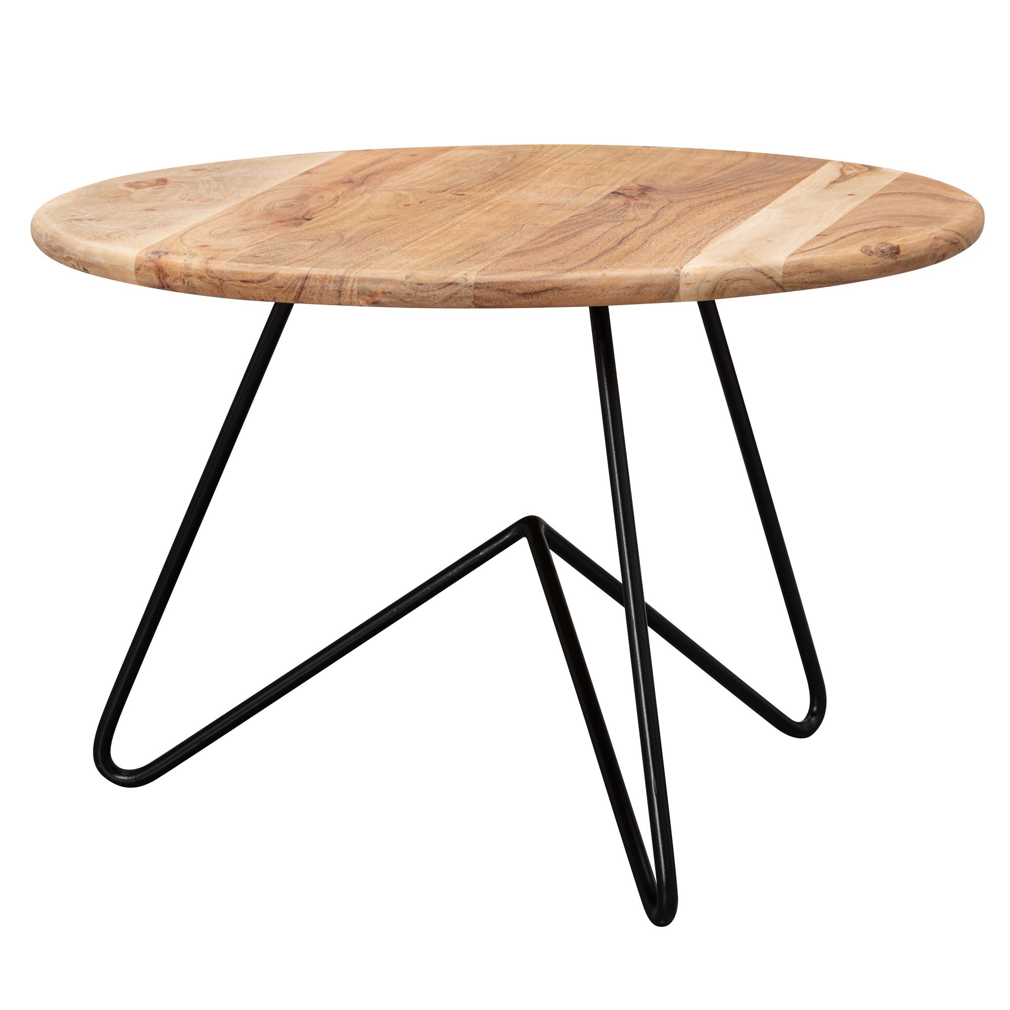 Couchtisch Martofte Akazie Massivholz Ø 60 cm