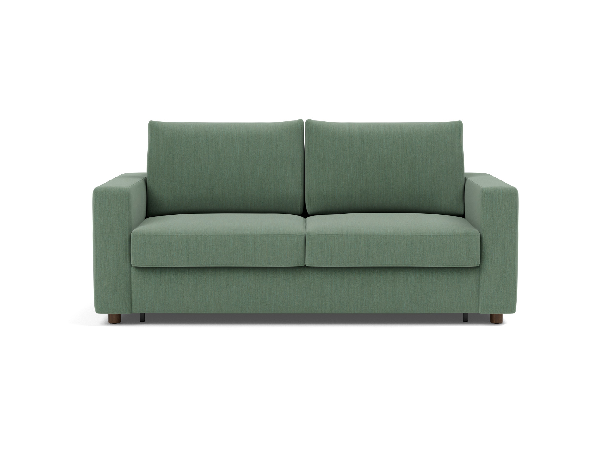 Schlafsofa Neah mit Standard-Armlehnen 160 Flachgewebe Elegance 518-Green