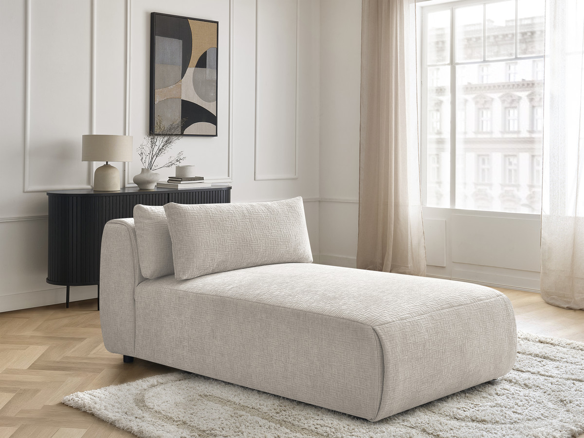 Bobochic Jana Méridienne-Modul Strukturstoff Beige