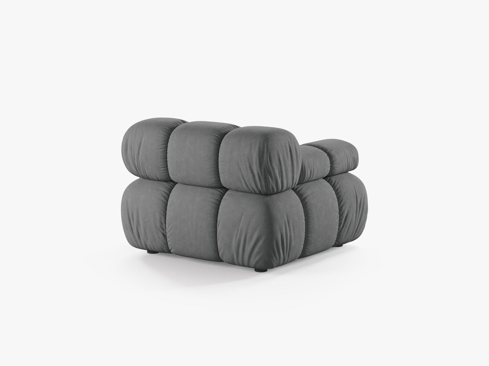 Micadoni Eckmodul Bellis Links Strukturierter Stoff Liberty Grau