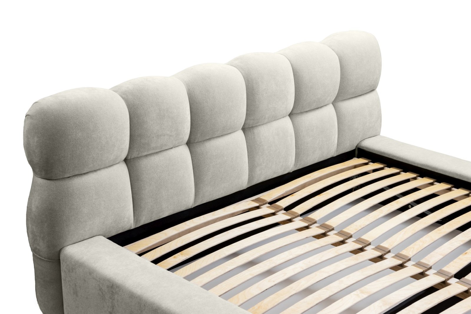 Polsterbett Vento-New Chenille 160x200 mit Metallrahmen Ditra-New 05