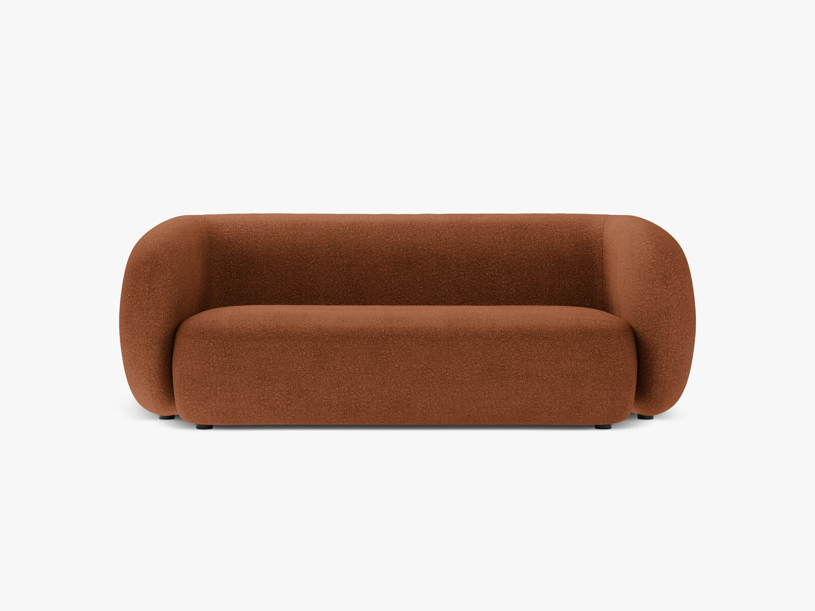 Micadoni Sofa Kate 2-Sitzer Boucle Terrakotta