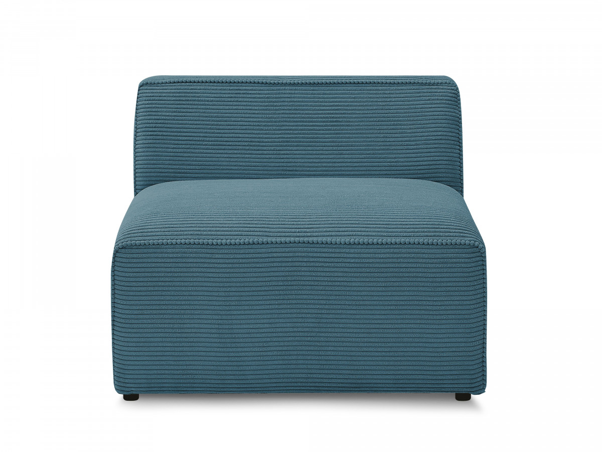 Bobochic Rousseau Sofamodul 1-Sitzer Cordsamt Dunkelblau