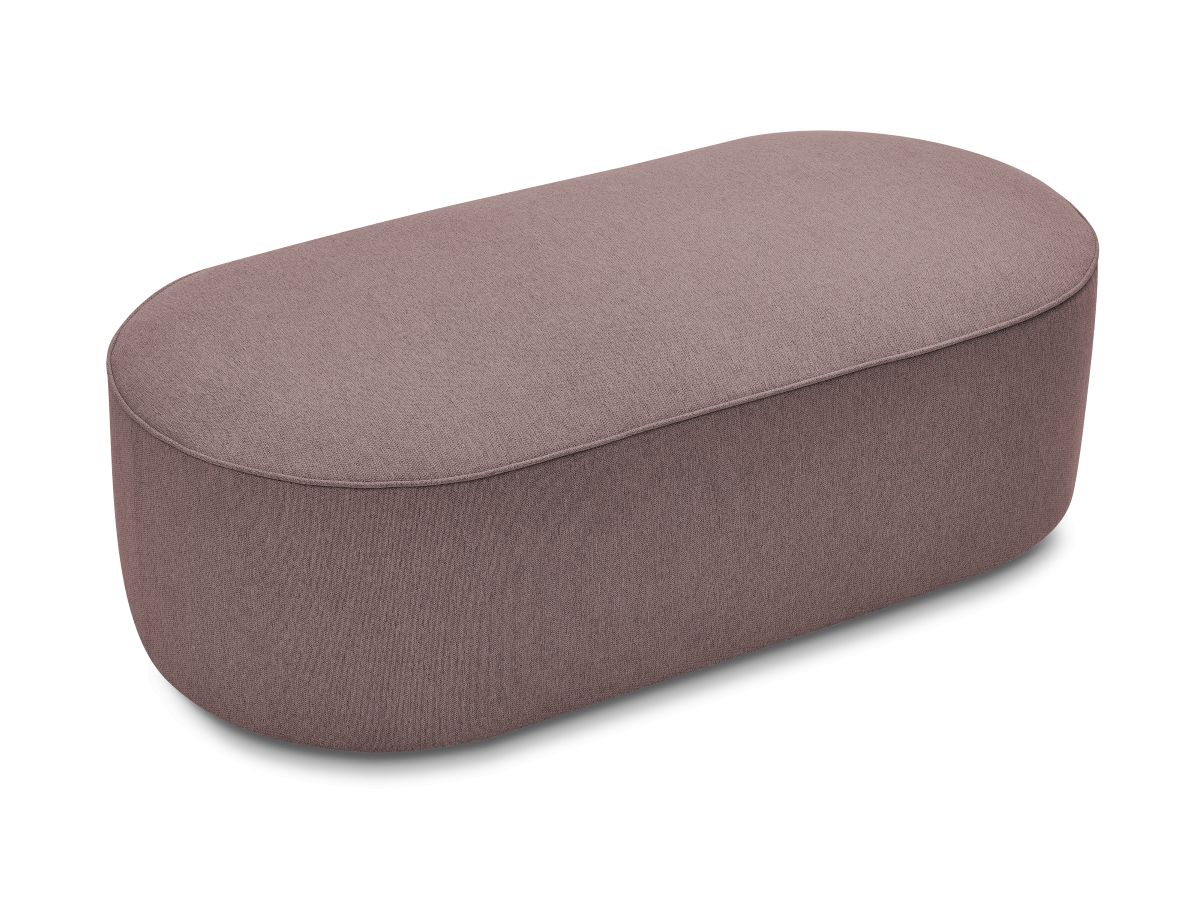 Bobochic Rousseau Pouf Melange-Stoff Rosa
