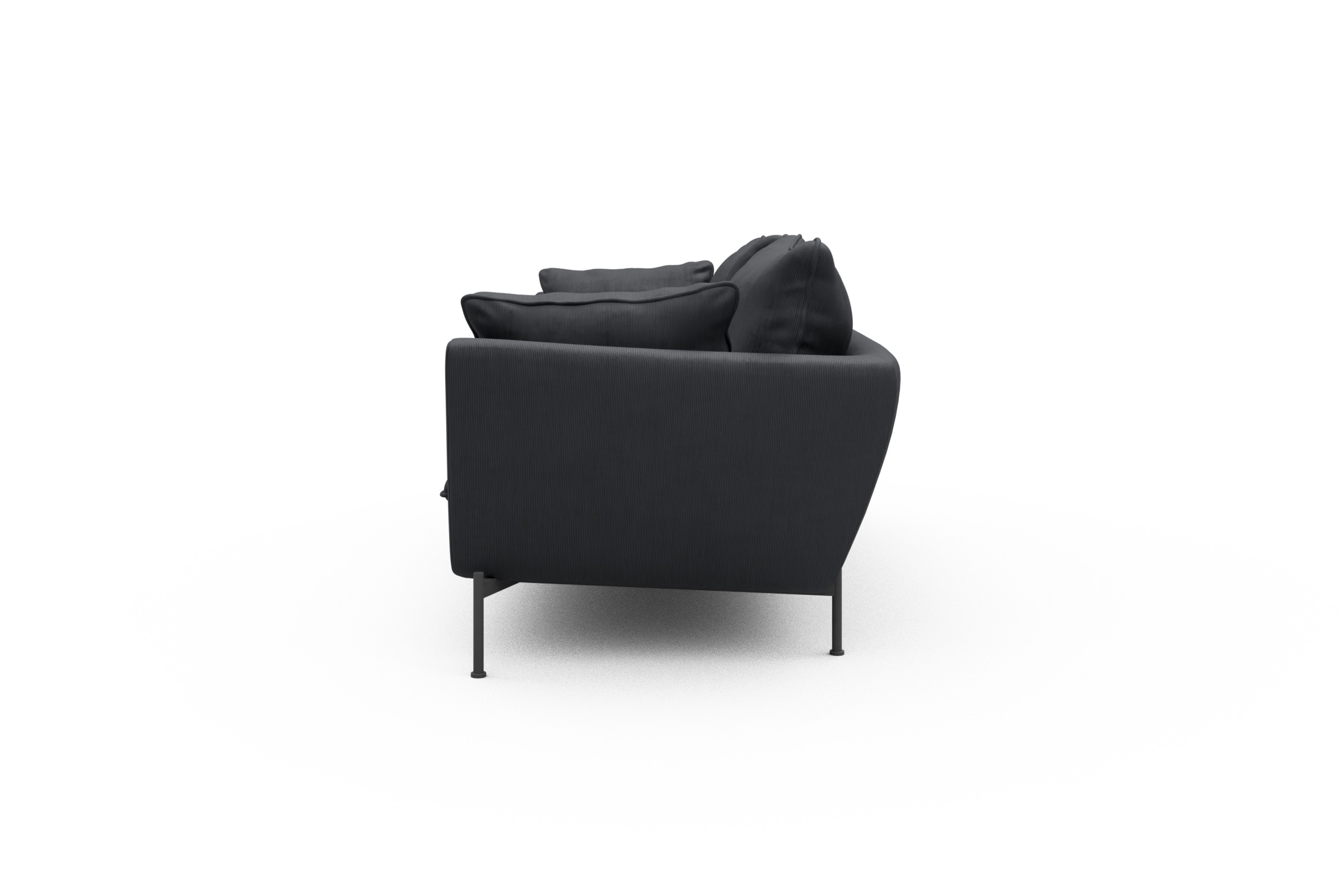 Sofa Anton PREMIUM 3-Sitzer Cordufine-Slate-Grey