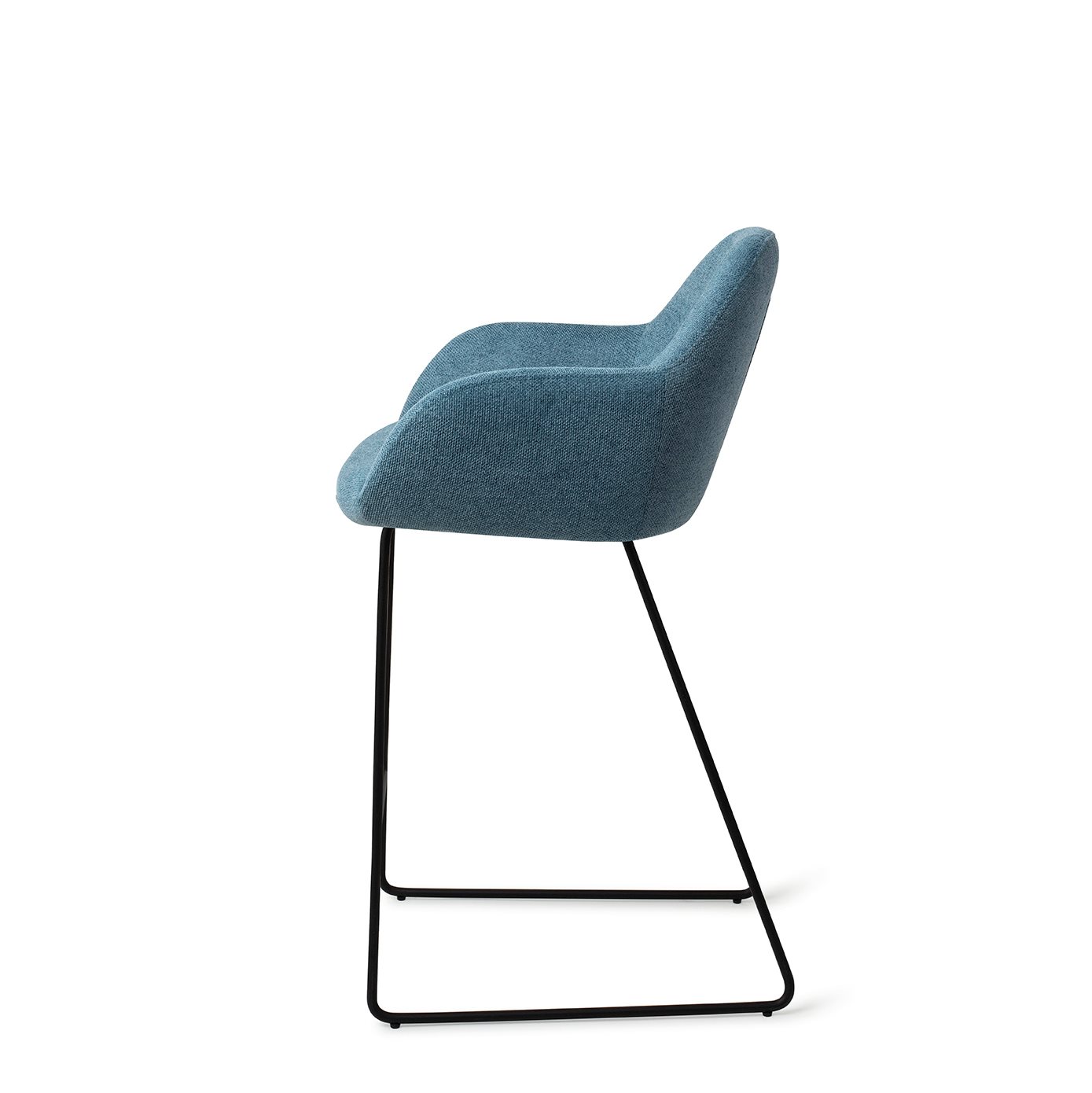 Jesper Home Barhocker Kushi Ocean-Eyes Slide Schwarz Barhöhe (75cm)