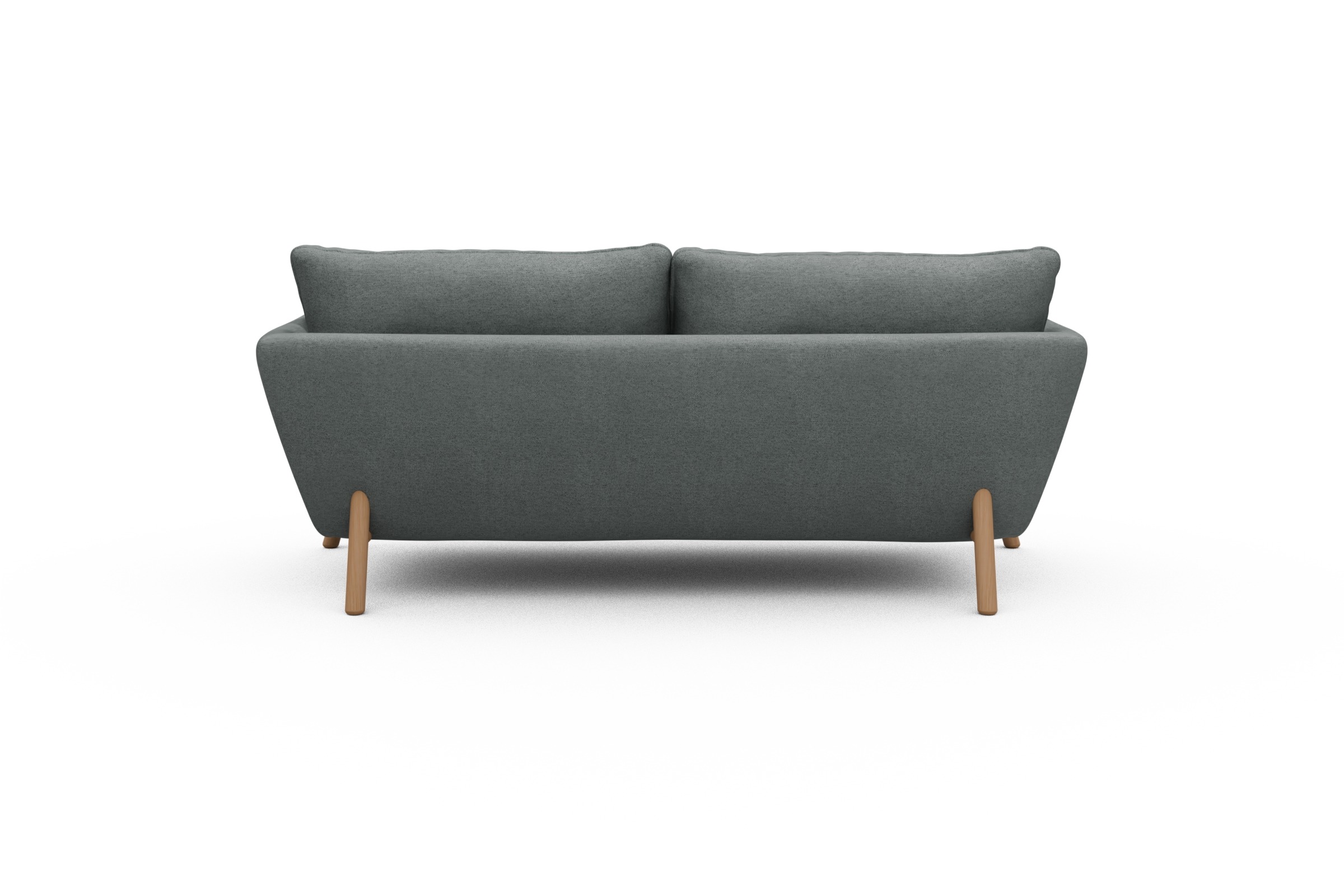 Sofa Emil 2-Sitzer Beinfarbe Eiche Natur Denari-Soft-Grey