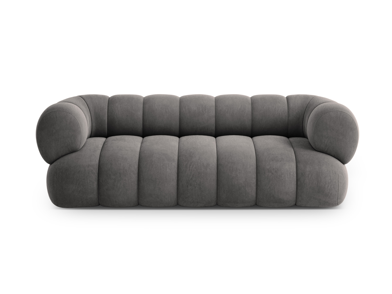 Cosmopolitan Design Sofa Koge 3-Sitzer Samt Vogue Grau