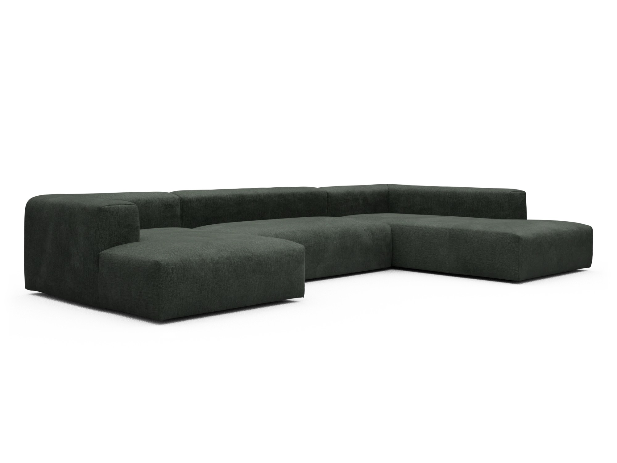 Skandi Home Wohnlandschaft Fred Relax-Ecke rechts mit 2-Sitzer und Chaiselongue links Aivi-Pine-Green moebelfaktor